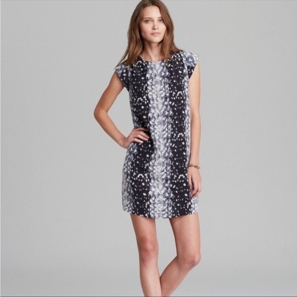 Joie Weaver snow leopard print dress